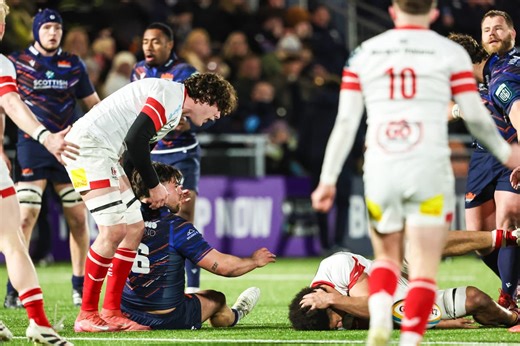 Edinburgh with a Red Card vs Ulster