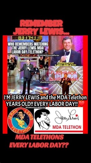 FLASHBACK to JERRY LEWIS MDA TELETHONS Every LABOR DAY Weekend Back in the Day!!! Who Else Totally LOVED and MISSES HELPING OUT RAISING SO MUCH MONEY For A GREAT CAUSE and Absolutely Adored JERRY LEWIS!??! 💝😲💖🙋‍♂️ #flashbacksouthflorida #florida #miami #miamilife #fortlauderdale | Flashback South Florida - Memories and Memorabilia