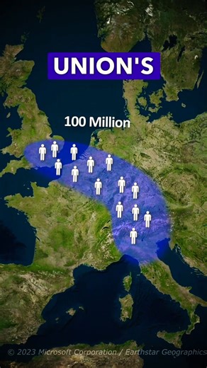 What Is Europe's Blue Banana ¿¿ 🔥🍌 #shots #maps #europe #geography | Reality Explained
