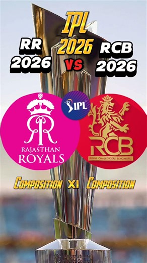 RCB vs RR XI player's Composition in IPL 2026 #ipl #ipl2026 #rrvsrcb #rcbvsrr