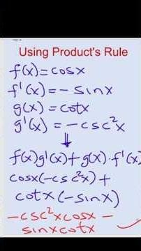 Derivative of Trigonometric Functions #maths #shorts