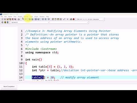 Lecture-95|• Pointer| Modifying Array Element using Pointer| Pashto