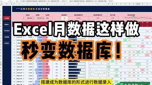 Excel数据库搭建指南：每月数据这样记更高效