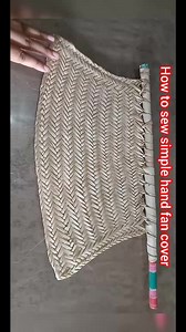 Fitted Hand fan cover with #Cutwork #Cutting stitching Easy Tutorial #Viral #fyp #happy Stitching #پکھی کا غلاف | Lubo's Creations