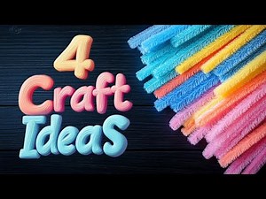 4 DIY Flowers Making With Pipe Cleaners - Pipe Cleaner Crafts Tutorial