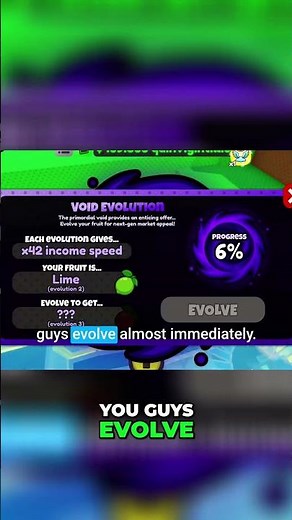 Evolve FAST in Void Evolution! Skip Alien Bonuses! Sell Lemons Roblox