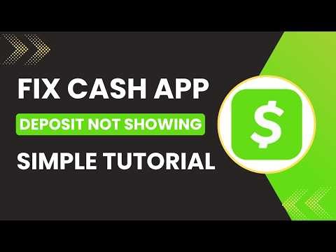 How to fix Cash App deposit not showing