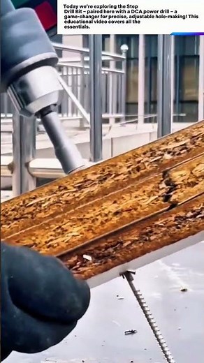 Step Drill Bit & DCA Drill: Versatile Tool for Gradual Hole Drilling | Educational Short"‎