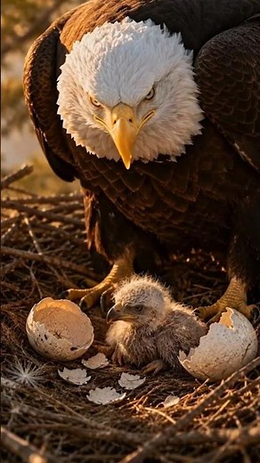 Bald Eagle Egg Hatching — 35 Days to First Breath 🦅🥚 #wildlifedocumentary #baldeagle