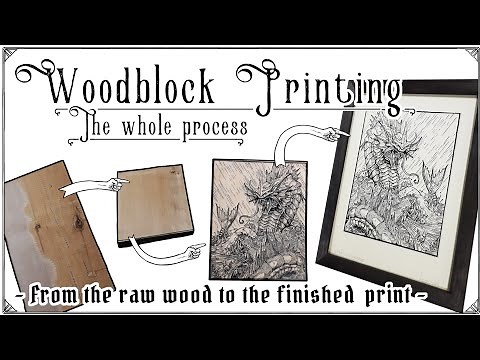 How to do a woodblock print. Get ready to spend hours on it, that's worth it !