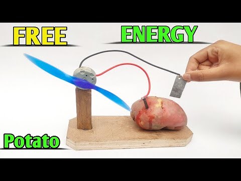 Potato Battery / Free energy potato / electricity from potato / Potato science experiment / cool