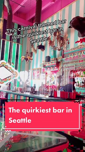 The quirkiest bar in Seattle! #seattletiktok #seattlewashington #seattle #seattleadventure #seattlecheck #seattlewa #wa #washingtonstate #carnival