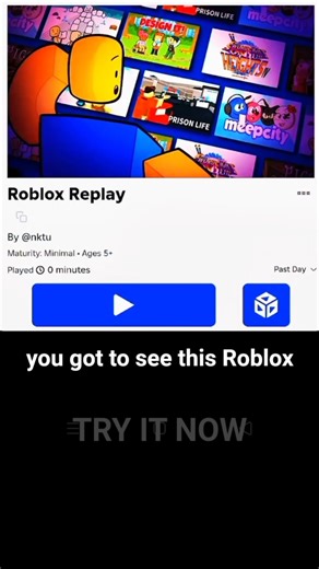 GAME NAME=ROBLOX REPLAY TRY TO KNOW YOUR FIRST GAME🌹 #roblox #gamer #games #best #shorts #viral #lol