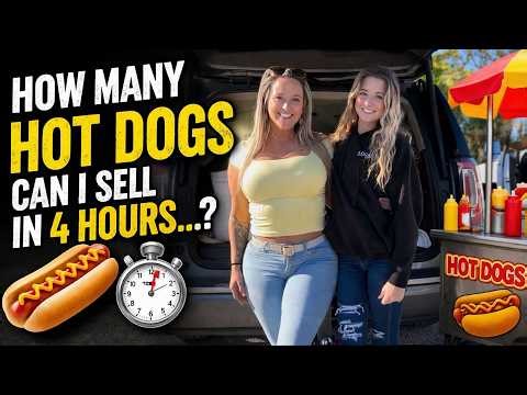 How many hot dogs can we actually sell in just 4 hours…? 🌭⏱️