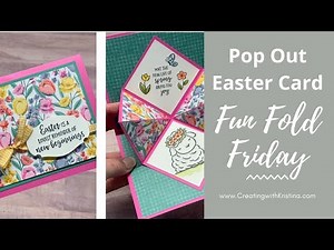 How to make a Fun Fold Pop Out Easter Card
