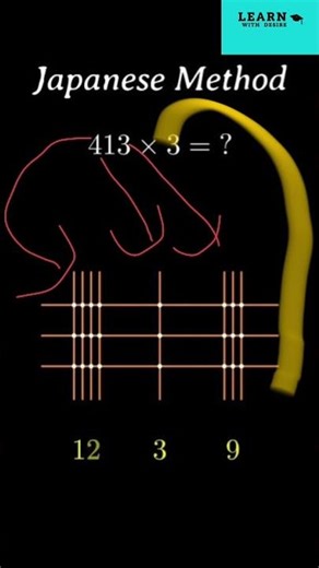 Learn Multiplication in 30 Seconds ⏱️ (Japanese Trick)