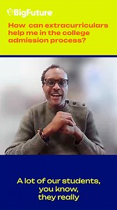 Your extracurriculars help you shine on your college app. ✨ BigFuture experts explain how. Catch up on more videos in the BigFuture Community Library. 📺 http://spr.ly/6180CXhMj #collegeplanning | BigFuture
