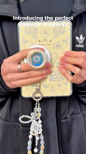 This is the first Kindle magnetic kit setup that easily lets you move your grip, carry & stand your kindle wherever you like, just for much better reading experience!! Now 20% off discount with code: ganinno20% #kindleaccessories #kindlegirlie #cozyreading #booktok #kindlecase | GaNinno