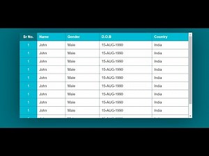 How to Make a Sticky Table Header in Pure HTML5 & CSS3