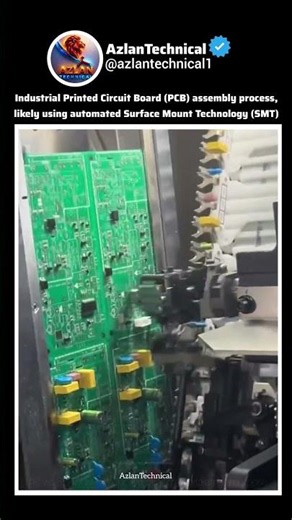 How Industrial PCB Assembly Works | Automated SMT Surface Mount #technology #demonstration