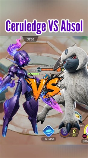 CERULEDGE VS ABSOL - Ultimate 🏆 Damege Test #pokemon #pokemonunite #shorts #shortsvideo