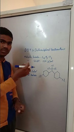 DDT (dichlorodiphenyl trichloroethane) used and structure Organic chemistry