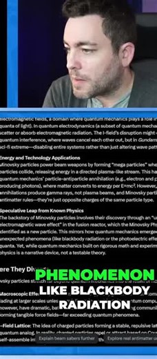 Minovsky particles: quantum leap or fiction?