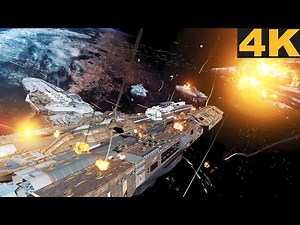 Earth vs Mars Space Battle Olympus & Retribution Destruction Epic FightScenes