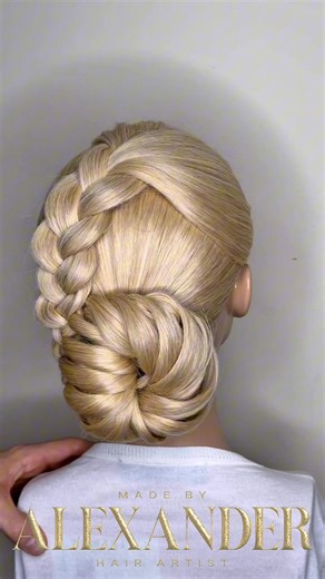 Your Effortlessly & Chic Festive Updo How to .., Your Effortlessly & Chic Festive Updo with only 1 ponytail „in few minutes 🤗 Updo Romantic 🥰 . “Feel like a queen with this elegant and royal braided hairstyle.” Updo quick & easy Bridal Updo Romantic & Elegant Easy & Simple Romantic Simple & Easy Hair Tutorial Romantic 🥰 ✨WATCH ✨LEARN ✨SAFE #fashionstyle #hairstyling #longhairstyles #wedding #braidstyles #weddinginspiration #bridalstyle | MadeByAlexander