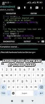 Arduino Droid Software step by step compilation and upload. #arduino #arduinoproject #compiler