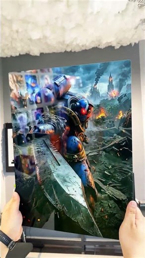 💀 Paper posters are HERESY. Forging the ultimate grimdark setup with real metal!