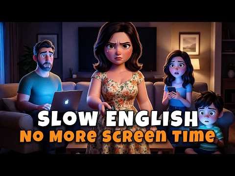 Mom Says No More Screen Time | Easy English Listening Story (A2 Level)