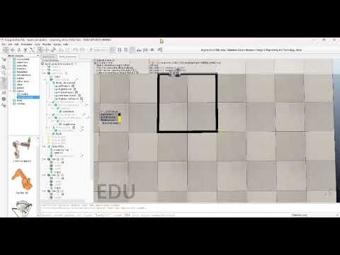 Square Path Challenge in CoppeliaSim | Python Robotics Project | eLSI Sprint 1