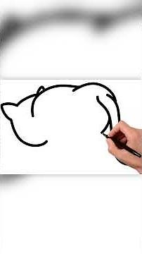 [Shorts] 🐱 How to draw a Cat | Step by step tutorial to draw and color Cat | Pencil to Palette
