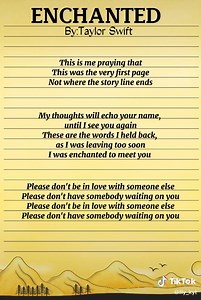 Enchanted Taylor Swift Lyrics