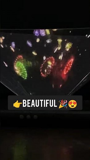 DIY 3D Hologram Projector | Amazing Fireworks Hologram Effect