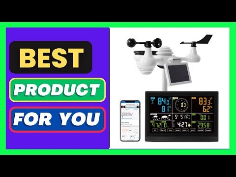 SucceBuy 7-in-1 Wi-Fi Weather Station 7.5 in Color Displ