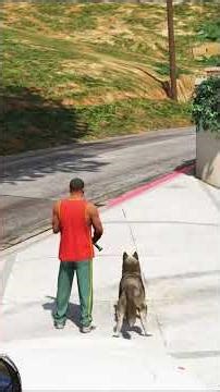 Franklin Kicked Out Chop for a Husky! Then THIS Happened! 😱🐕 #GTAV #gta#gta5mods#levelupmaster#viral