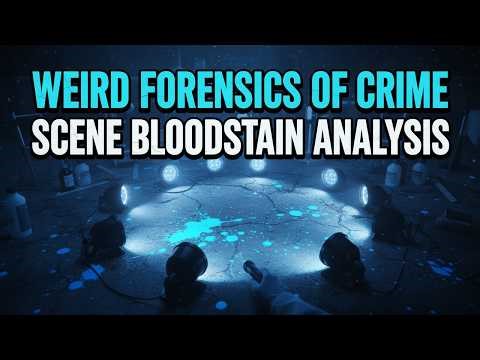 Boring Science For Sleep | WEIRD Forensics of Crime Scene Bloodstain Analysis