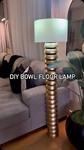 45K views · 10K reactions | ✨DIY STACKED PLASTIC BOWL FLOOR LAMP✨ –...