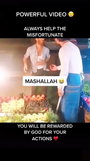 BEAUTIFUL VIDEO ♥️ #fyp #mashallah #viral #giving #charity #kindness #help1another #shopkeeper #homeless #bignadzz94