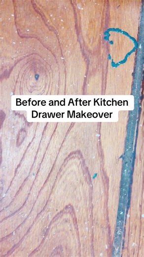 Kitchen Drawer remodel before and after