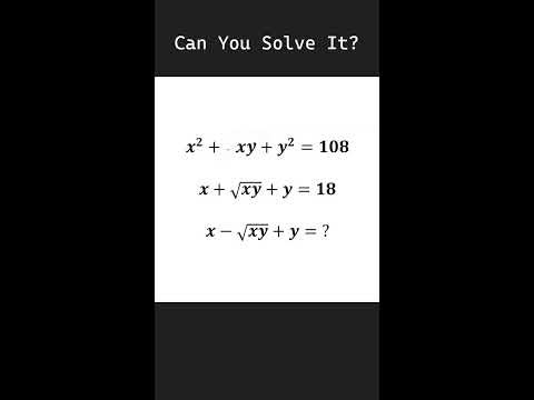 can you solve this math algebra problem ? #shorts #youtubelive #maths #live