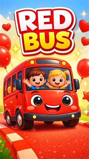 Red Bus Song 🚌🔴 | Learn Red Color | Nursery Rhymes for Kids | Kids Fun Life