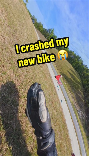 My first time riding my new bike and this happens 😭 #carcrash #bikerboy #biketok #motorcycle #booktok