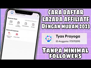 CARA DAFTAR LAZADA AFFILIATE DENGAN MUDAH TERBARU 2023 TANPA MINIMAL FOLLOWERS