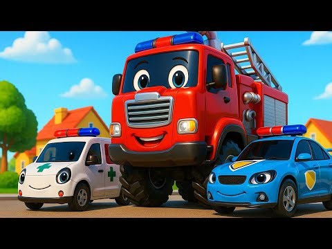 Emergency Team on Duty 🚒🚑| Ready for Any Emergency | Rescue Vehicles Animation