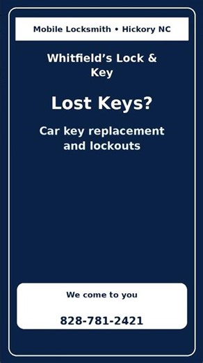 👉 Car Key Replacement Hickory NC | Mobile Locksmith Call Now.