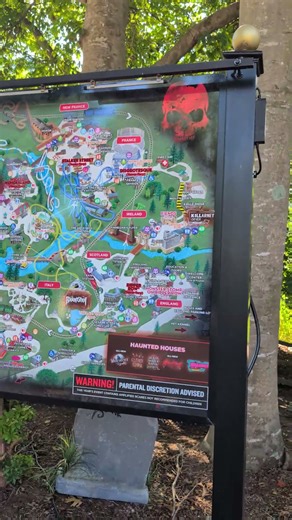 A Map Of Busch Gardens Williamsburg's Howl O Scream Event
