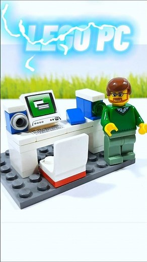 How to make a easy PC from Lego! 💻 #lego #legopc #legomoc